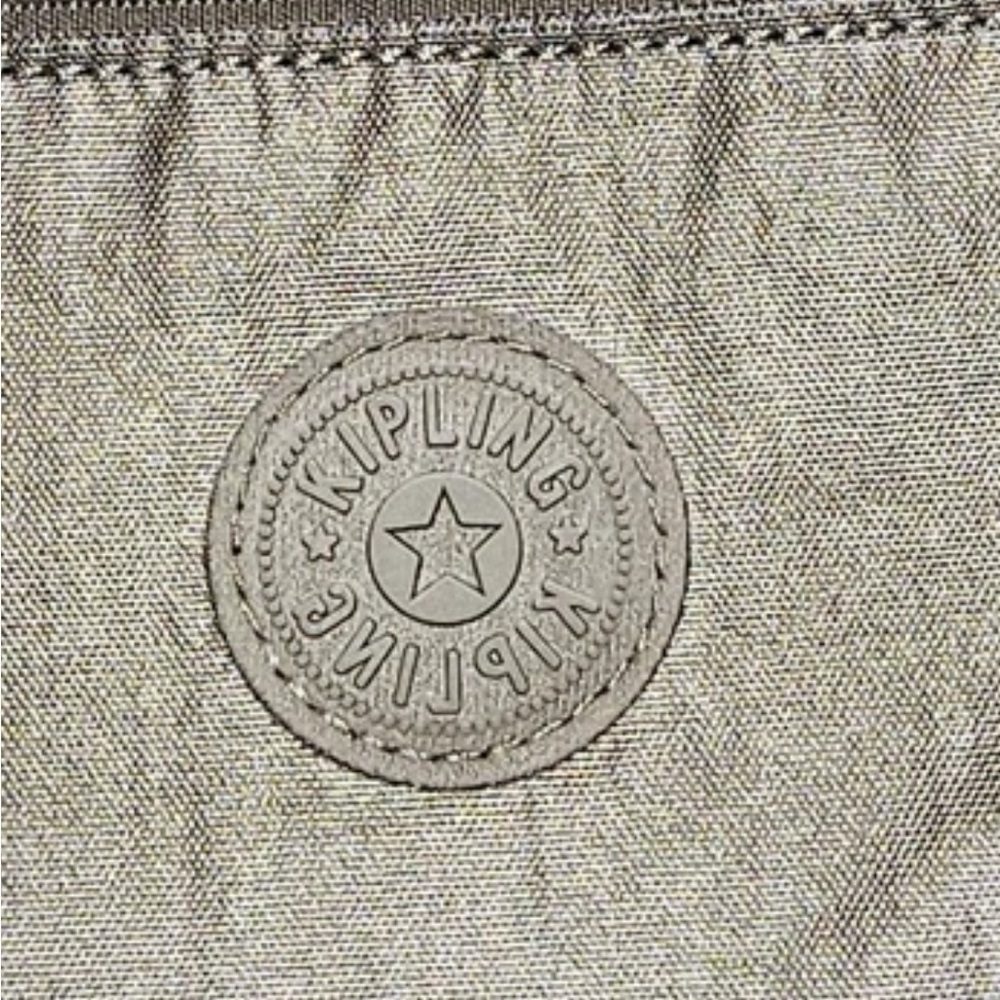Kipling Metallic Pewter Crossbody Bag